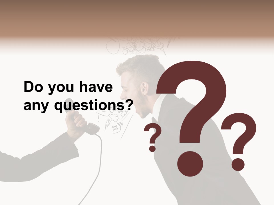 Finance Telephone Despair PowerPoint Template