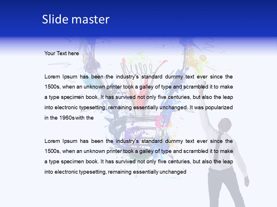 Splash Power Sketch PowerPoint Template