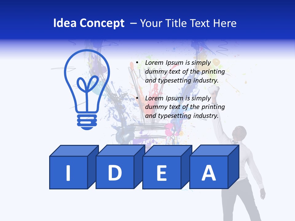 Splash Power Sketch PowerPoint Template