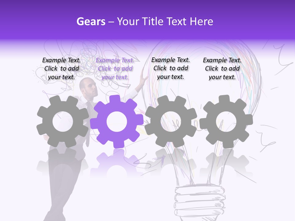 Pencil Paint Invention PowerPoint Template