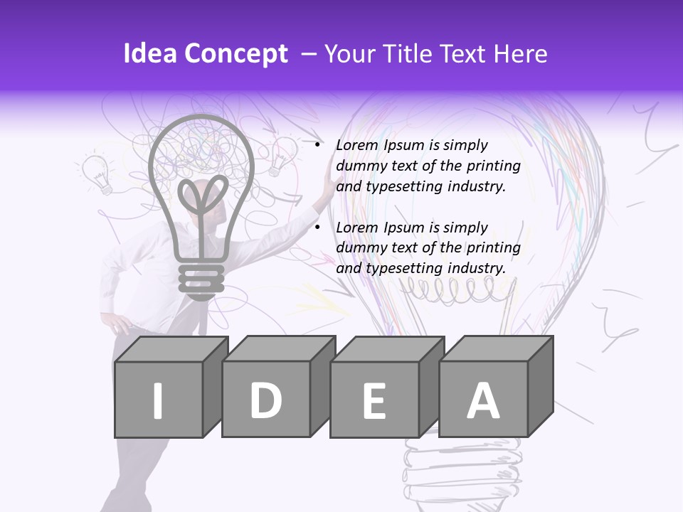 Pencil Paint Invention PowerPoint Template