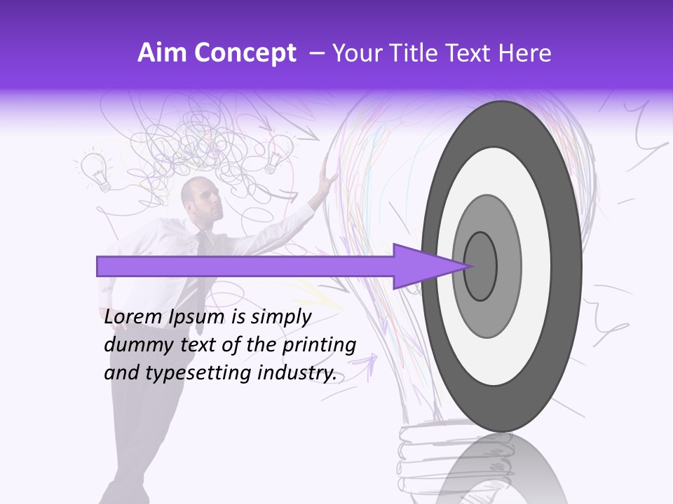 Pencil Paint Invention PowerPoint Template