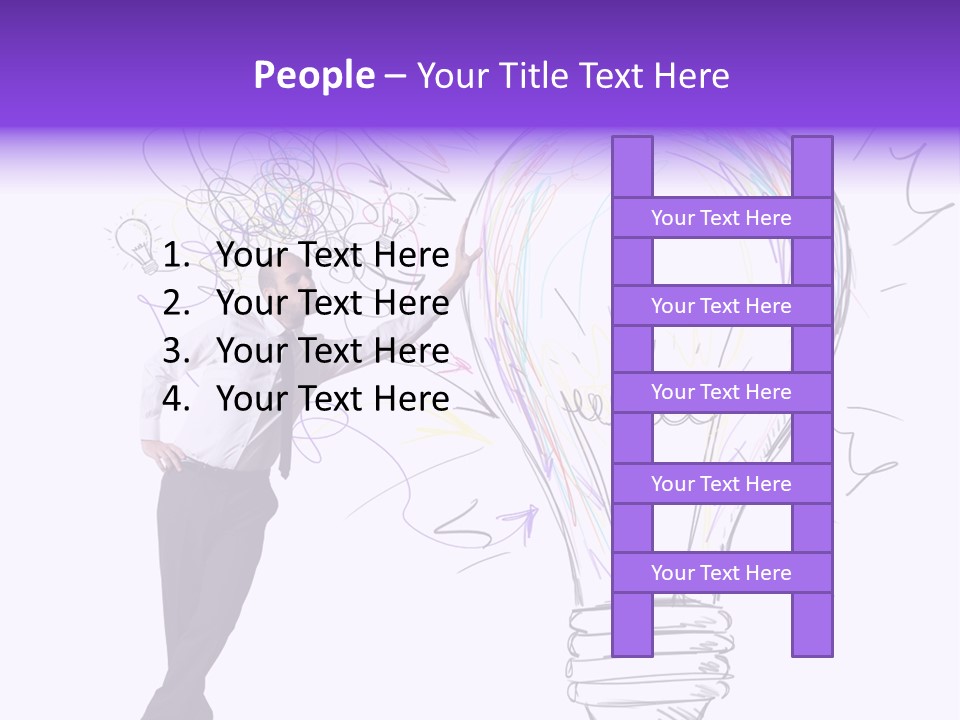 Pencil Paint Invention PowerPoint Template