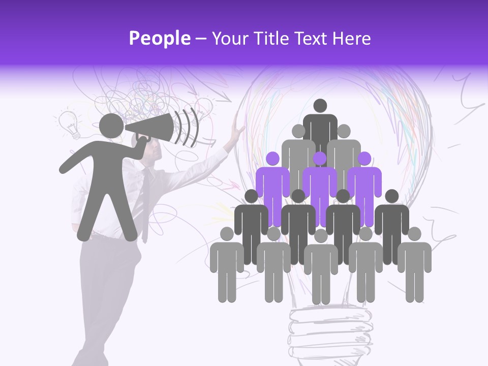 Pencil Paint Invention PowerPoint Template