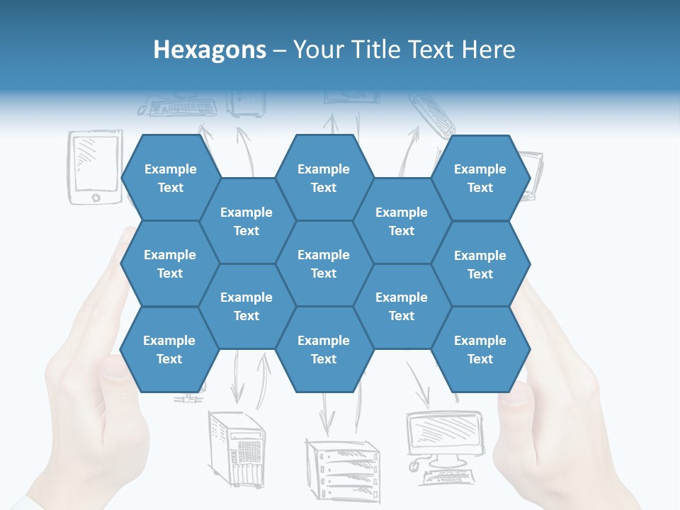 Business Hand Strategy PowerPoint Template