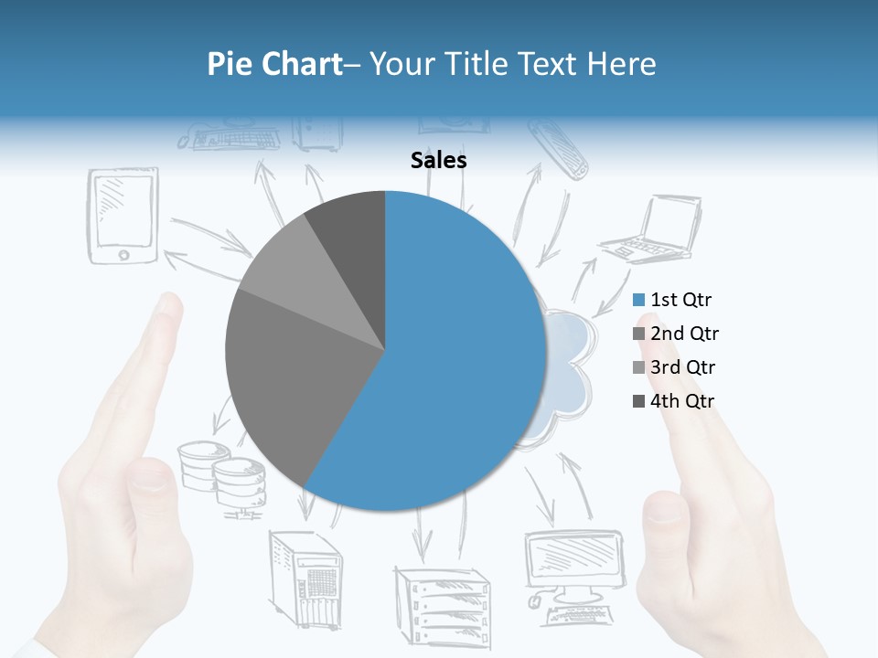 Business Hand Strategy PowerPoint Template