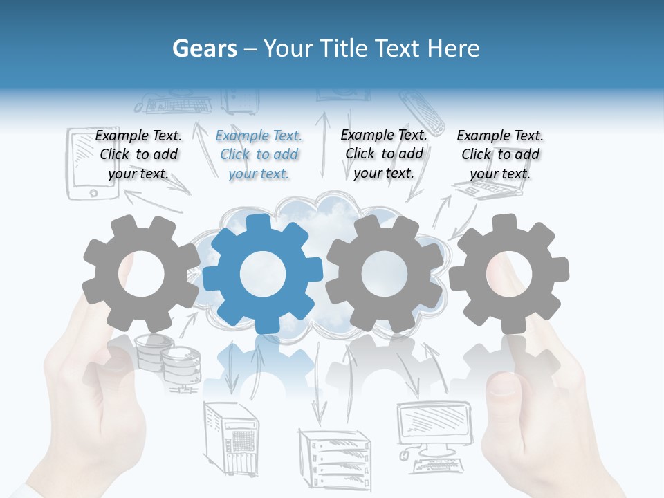 Business Hand Strategy PowerPoint Template