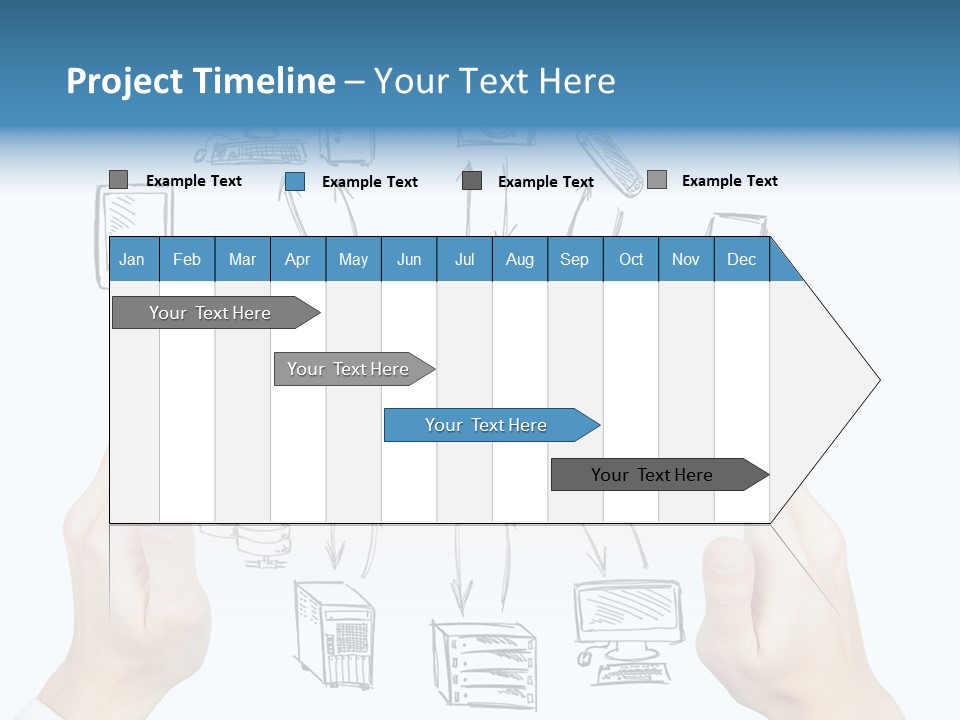 Business Hand Strategy PowerPoint Template