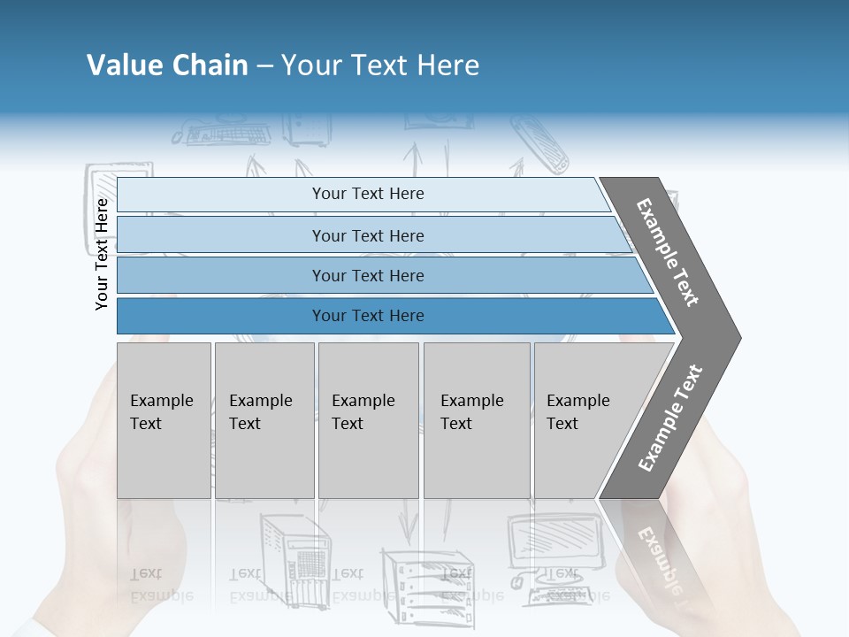 Business Hand Strategy PowerPoint Template