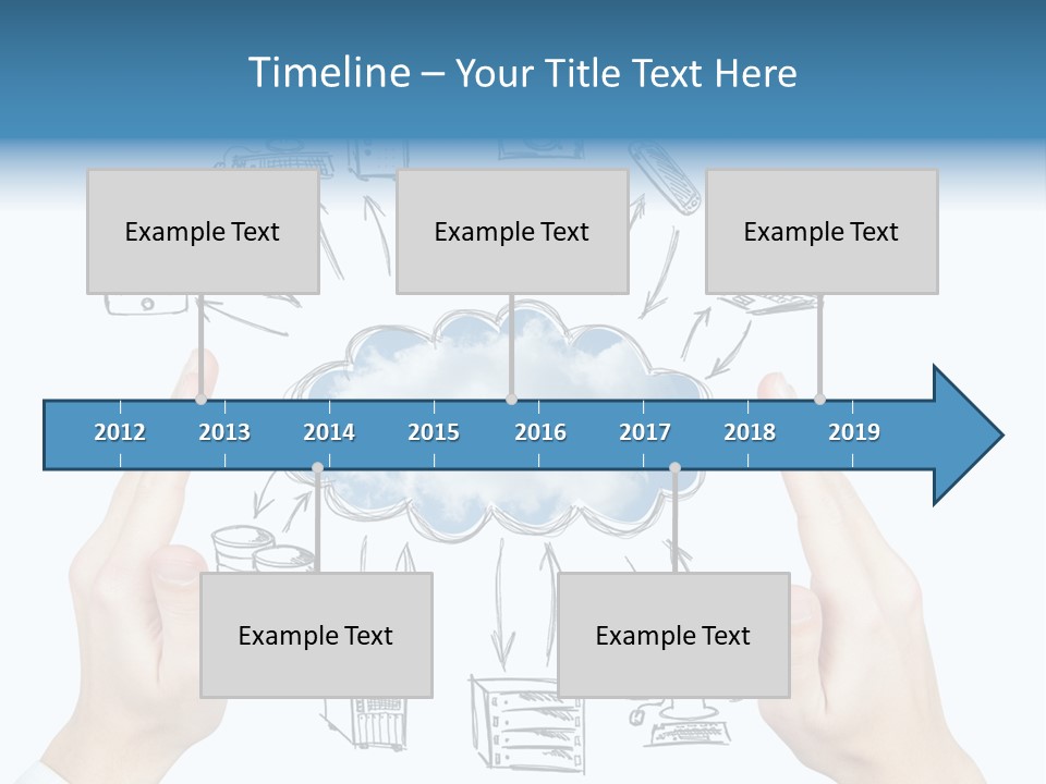 Business Hand Strategy PowerPoint Template