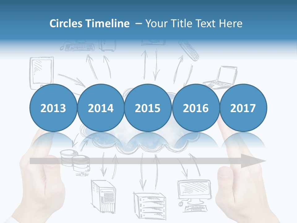 Business Hand Strategy PowerPoint Template