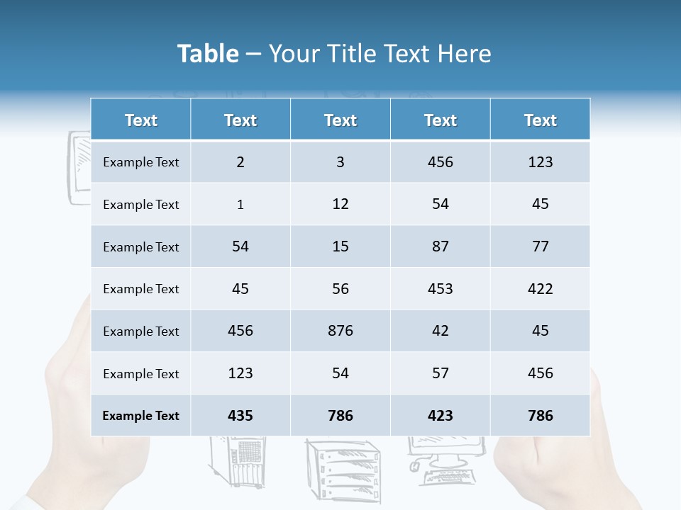 Business Hand Strategy PowerPoint Template