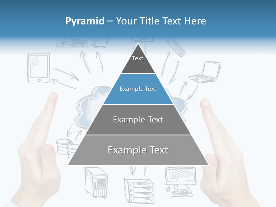 Business Hand Strategy PowerPoint Template