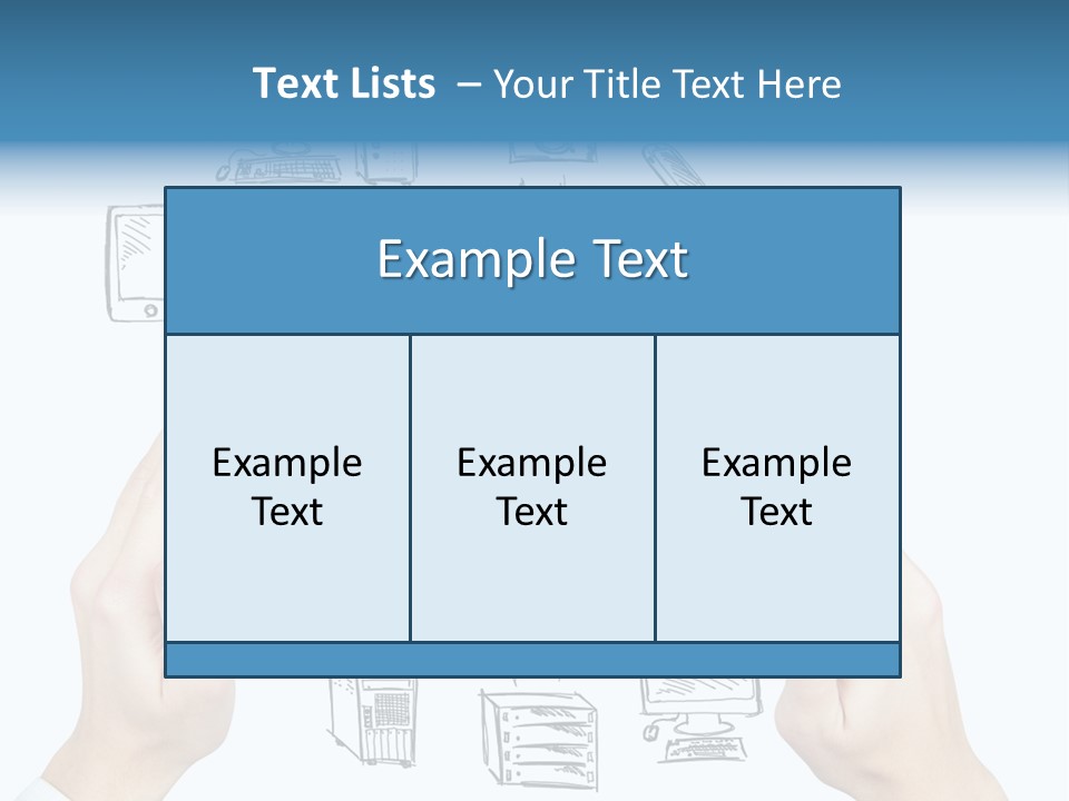 Business Hand Strategy PowerPoint Template