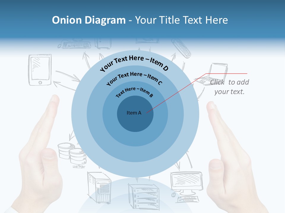 Business Hand Strategy PowerPoint Template