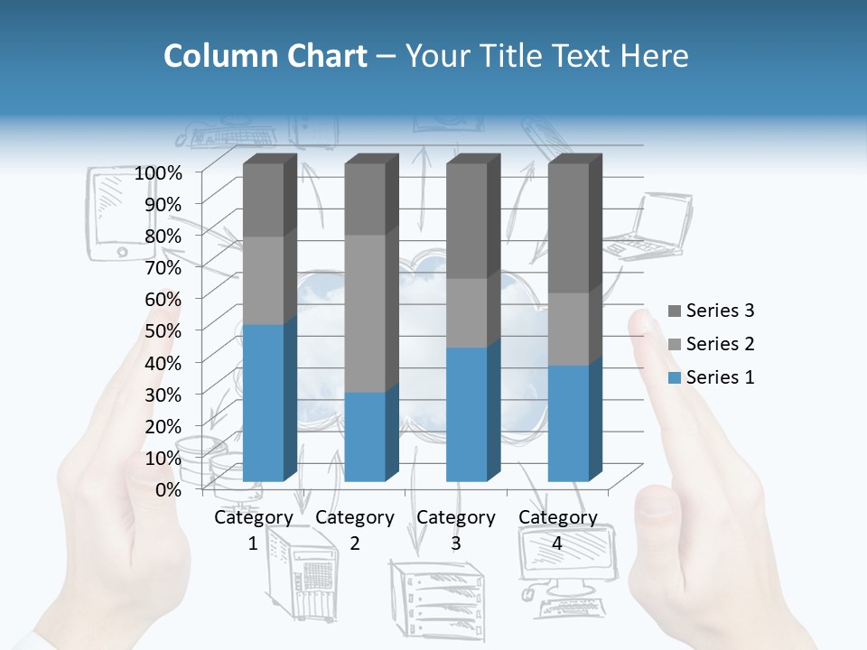 Business Hand Strategy PowerPoint Template
