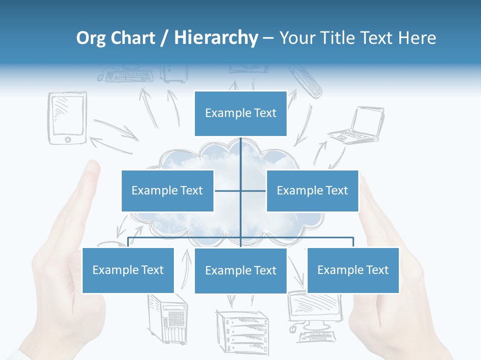 Business Hand Strategy PowerPoint Template