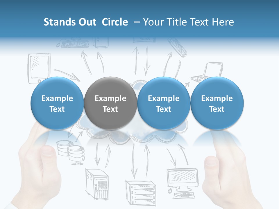 Business Hand Strategy PowerPoint Template