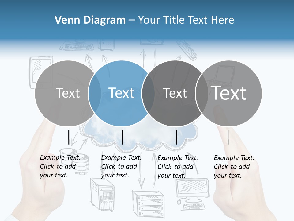 Business Hand Strategy PowerPoint Template