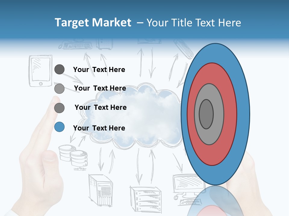 Business Hand Strategy PowerPoint Template