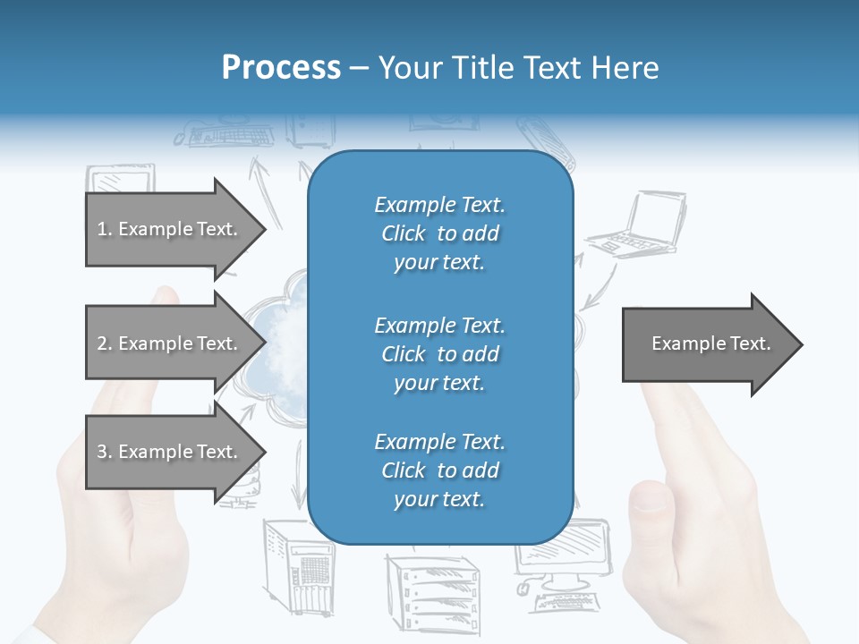 Business Hand Strategy PowerPoint Template