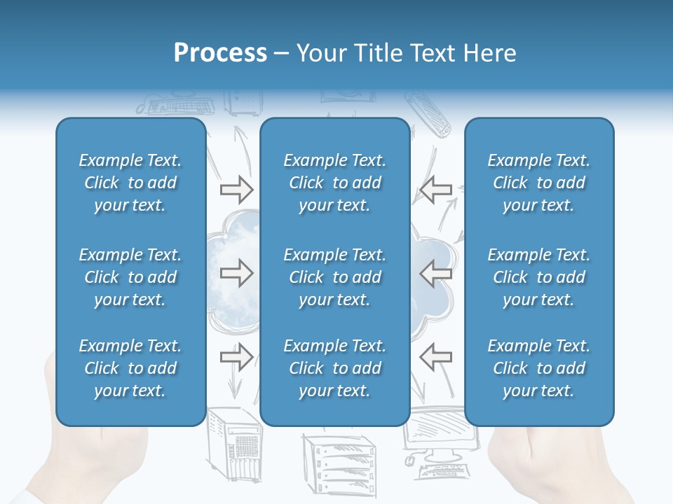 Business Hand Strategy PowerPoint Template