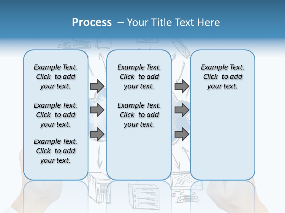Business Hand Strategy PowerPoint Template