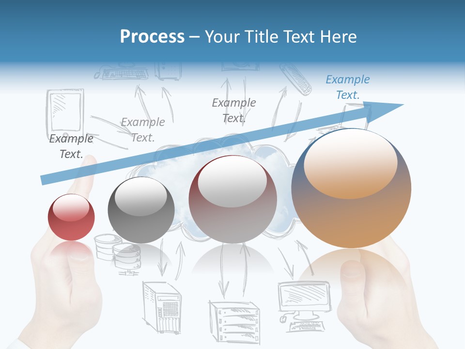 Business Hand Strategy PowerPoint Template