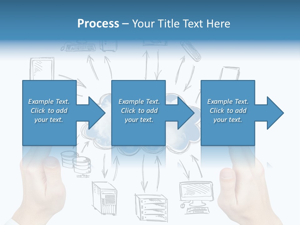Business Hand Strategy PowerPoint Template
