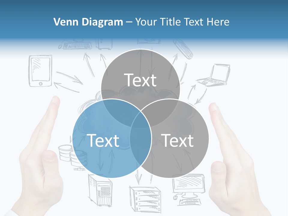 Business Hand Strategy PowerPoint Template