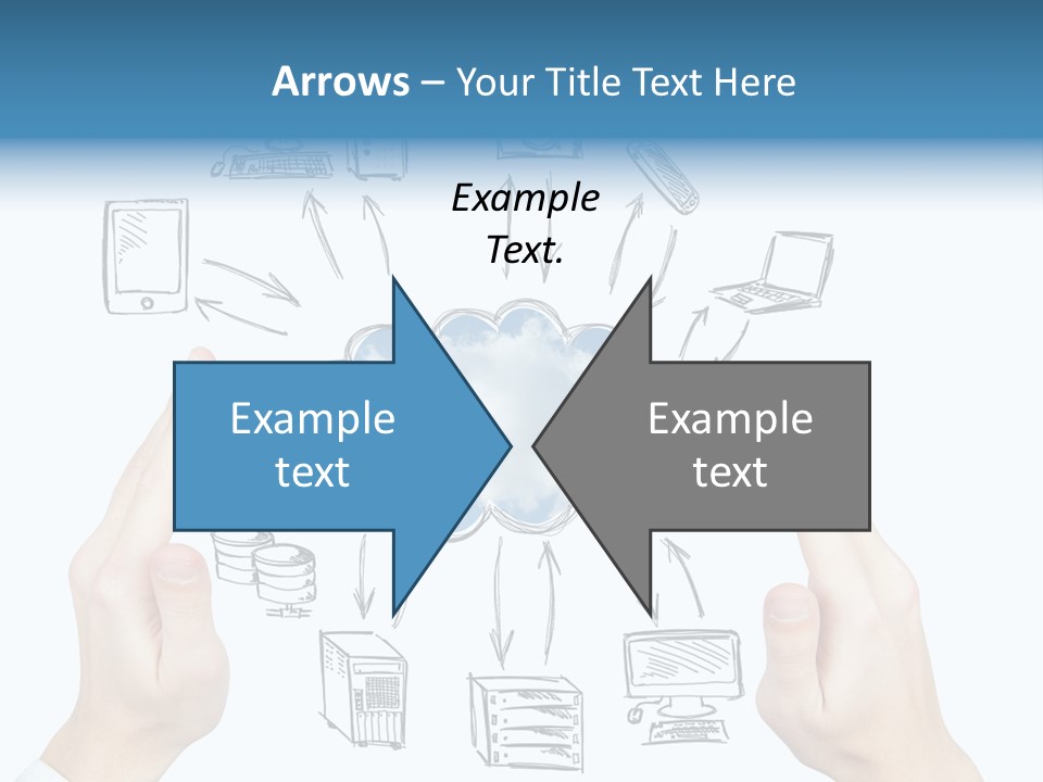 Business Hand Strategy PowerPoint Template