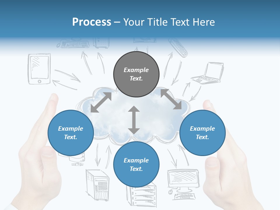 Business Hand Strategy PowerPoint Template
