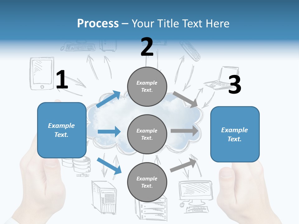 Business Hand Strategy PowerPoint Template