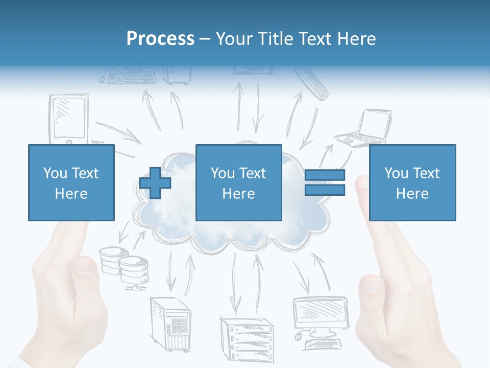 Business Hand Strategy PowerPoint Template