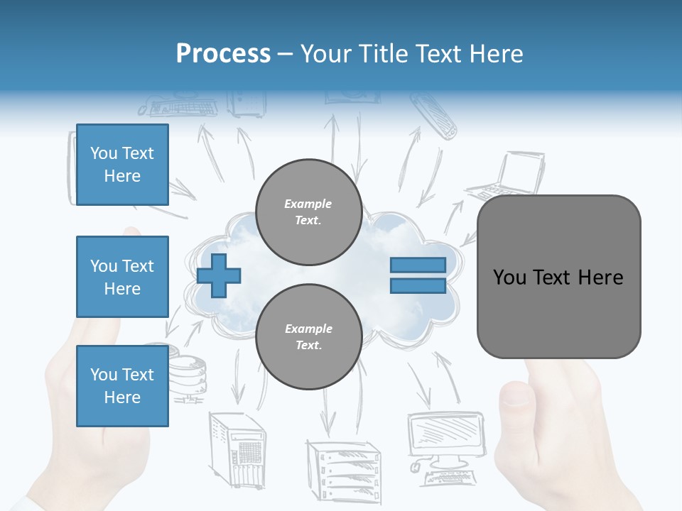 Business Hand Strategy PowerPoint Template