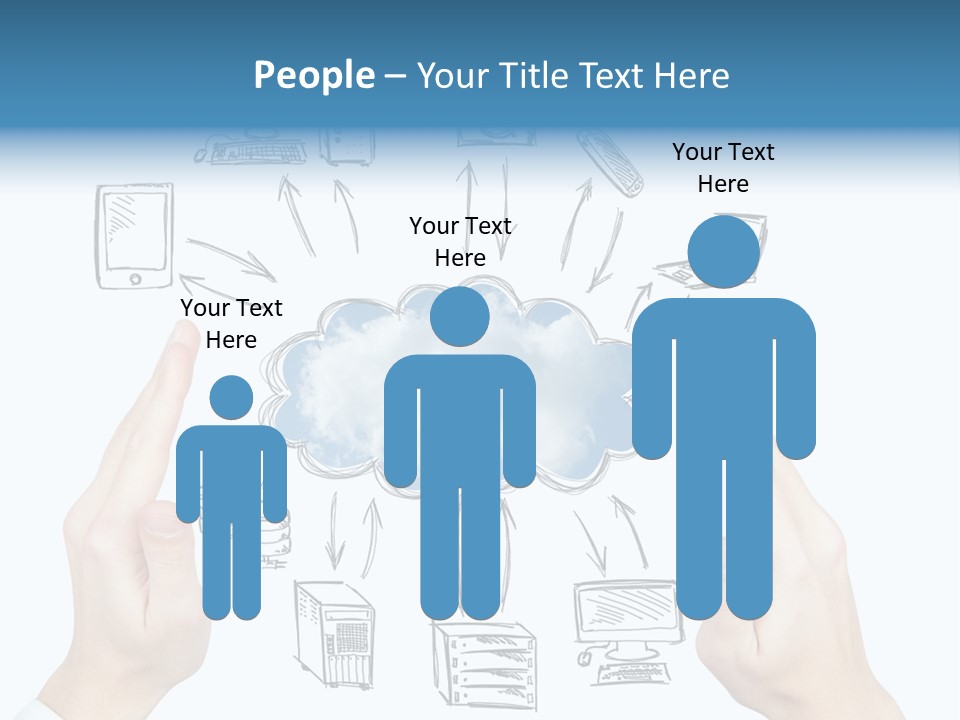 Business Hand Strategy PowerPoint Template