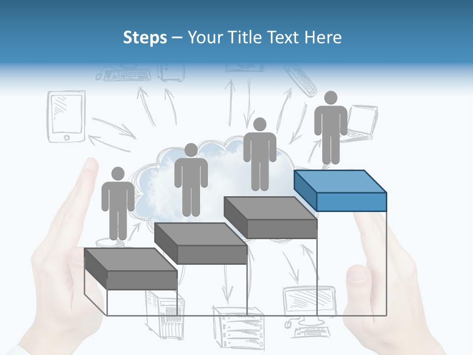 Business Hand Strategy PowerPoint Template