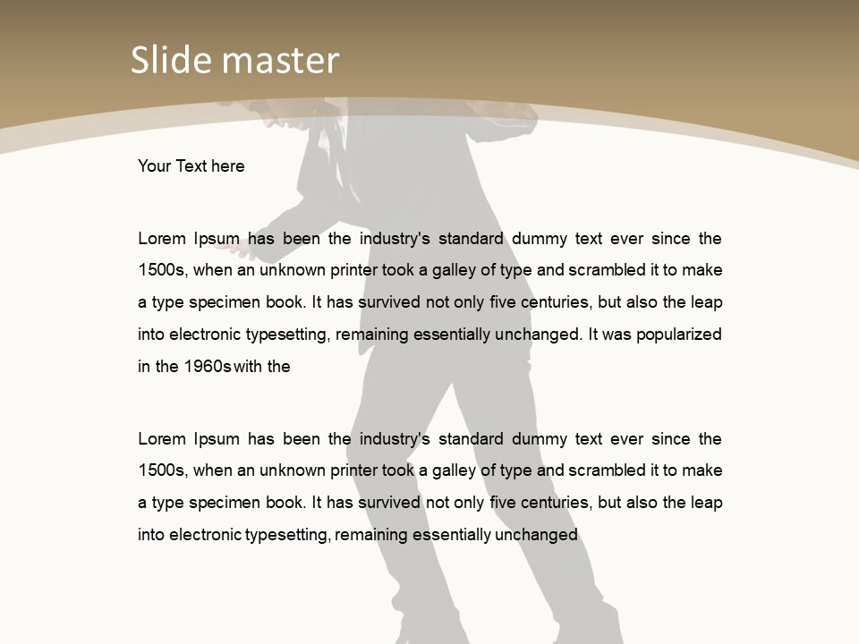 Outdoor Businessman Dangerous PowerPoint Template