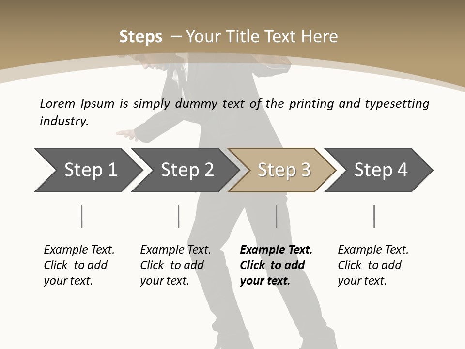 Outdoor Businessman Dangerous PowerPoint Template