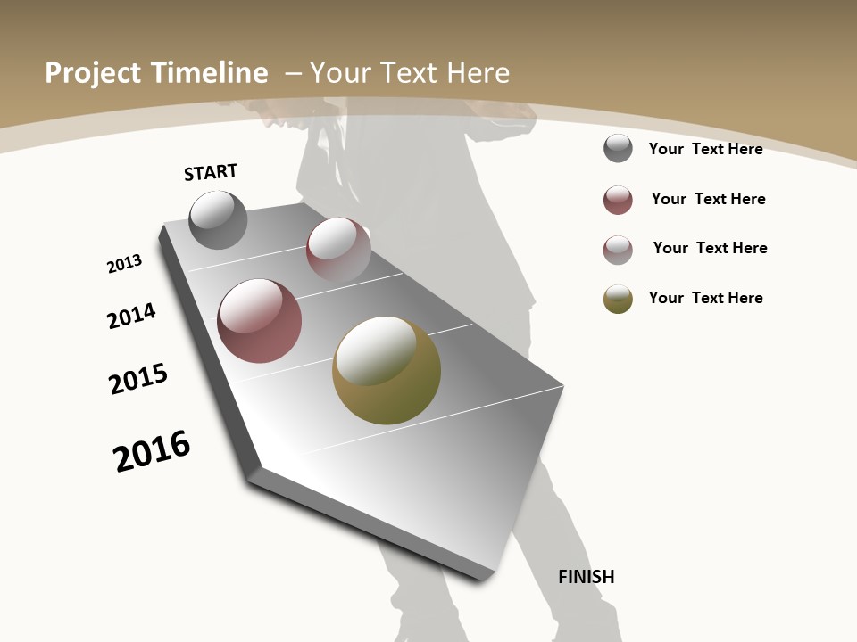 Outdoor Businessman Dangerous PowerPoint Template