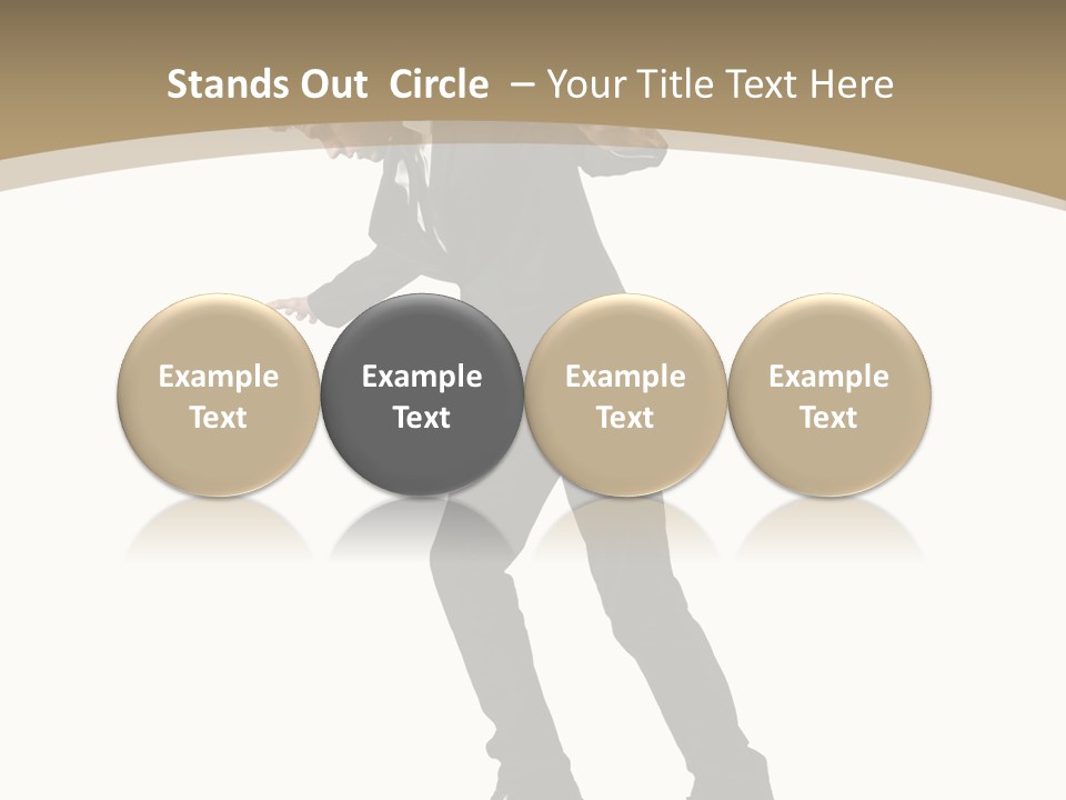 Outdoor Businessman Dangerous PowerPoint Template