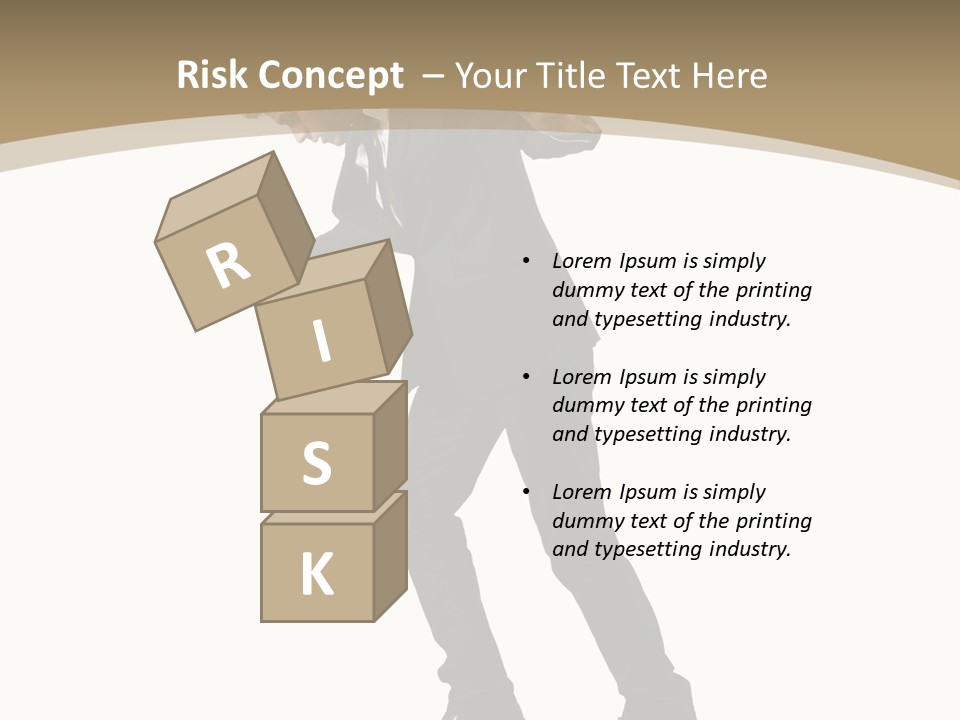 Outdoor Businessman Dangerous PowerPoint Template