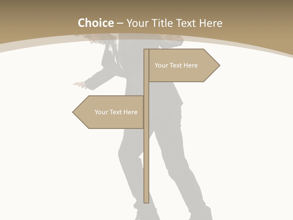 Outdoor Businessman Dangerous PowerPoint Template