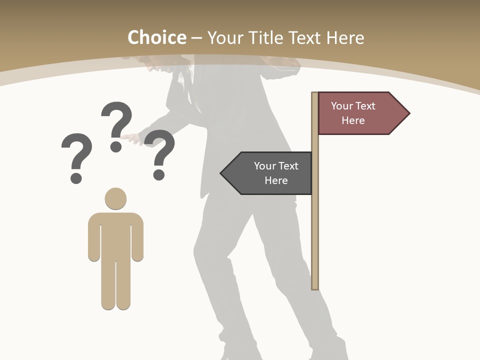 Outdoor Businessman Dangerous PowerPoint Template