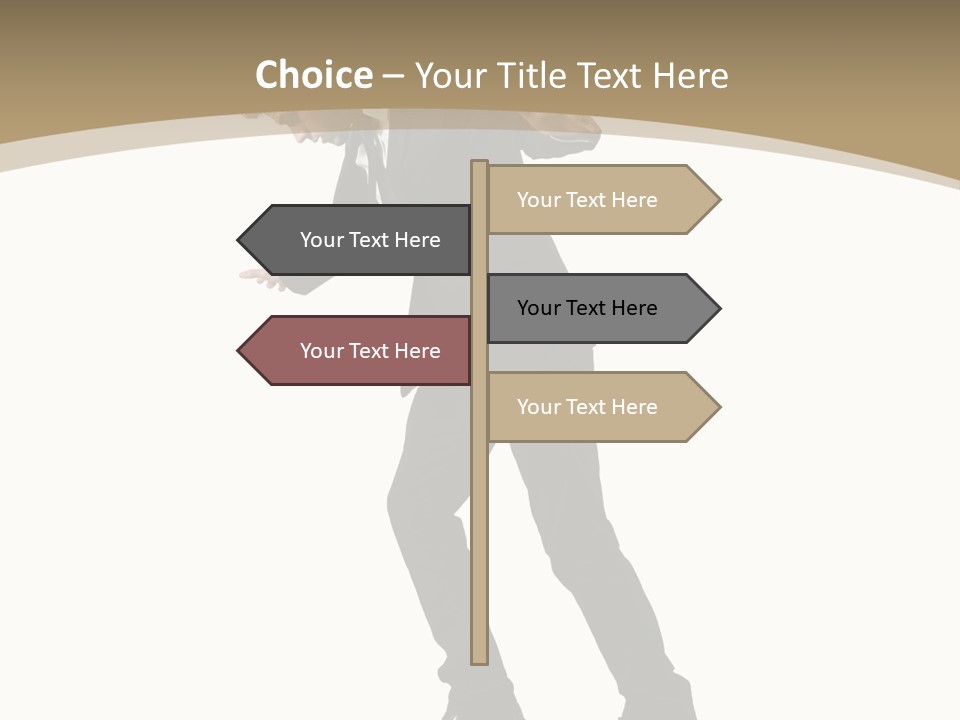 Outdoor Businessman Dangerous PowerPoint Template