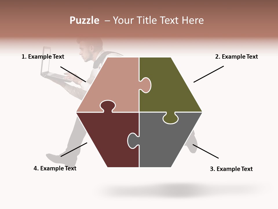 Run Start Laptop PowerPoint Template