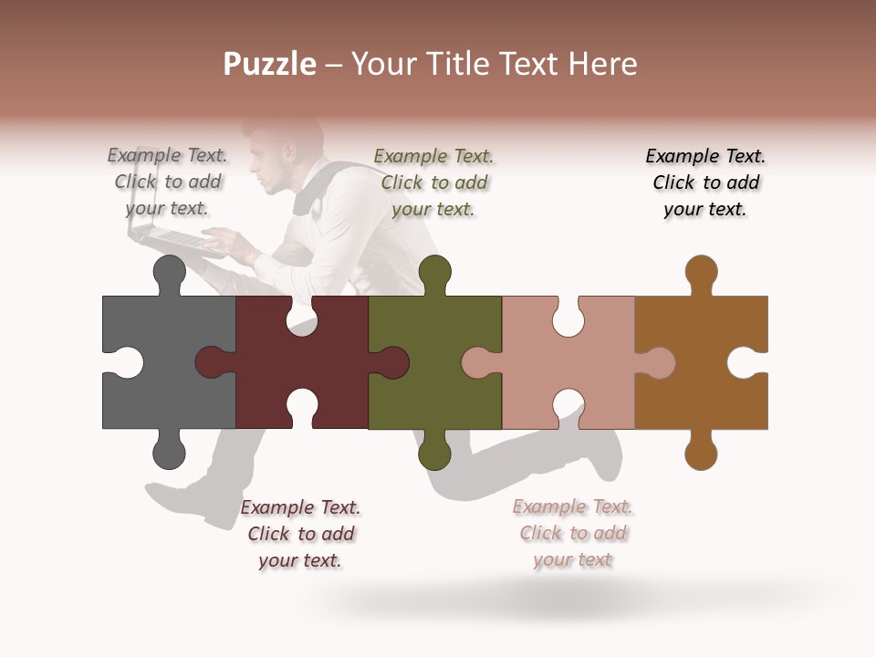Run Start Laptop PowerPoint Template