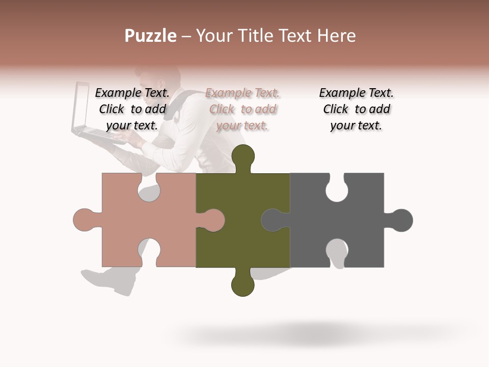 Run Start Laptop PowerPoint Template