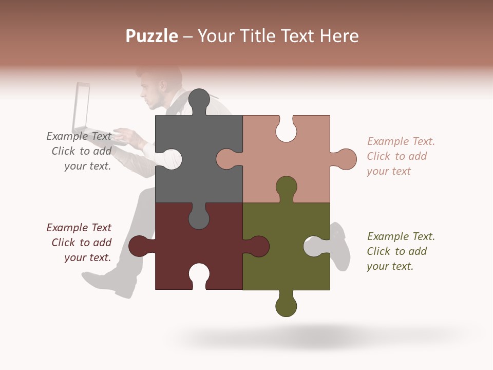 Run Start Laptop PowerPoint Template