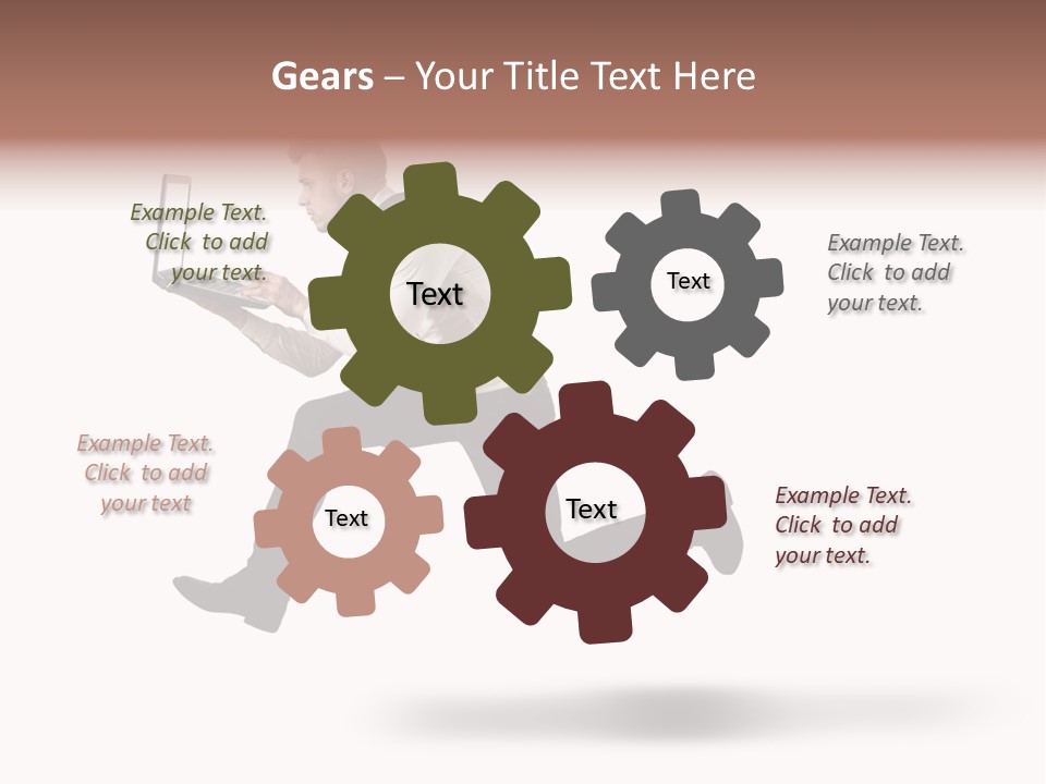 Run Start Laptop PowerPoint Template